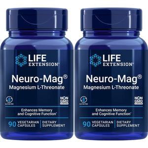 Life Extension Neuro - mag Magnesium L - threonate, 90 Count(2 Pack) - The Oasis of Health