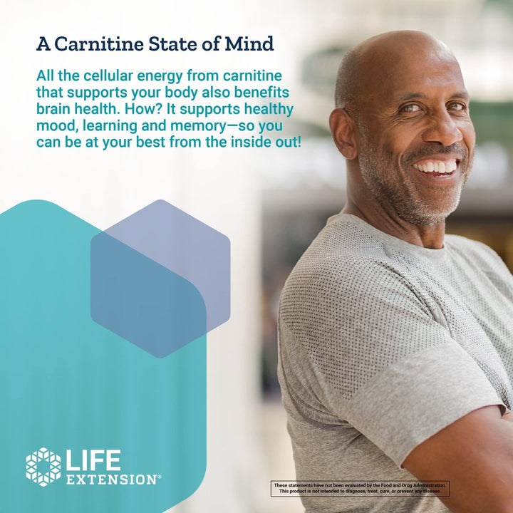 Life Extension Optimized Carnitine 60 Capsules - The Oasis of Health