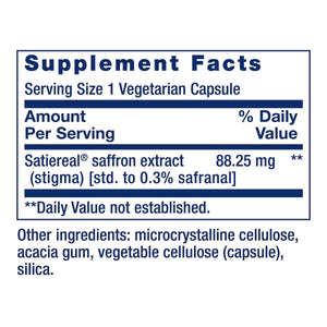 Life Extension Optimized Saffron, saffron extract, saffron supplement that helps you fight the urge to snack, non - GMO, gluten - free, vegetarian, 60 vegetarian capsules - The Oasis of Health