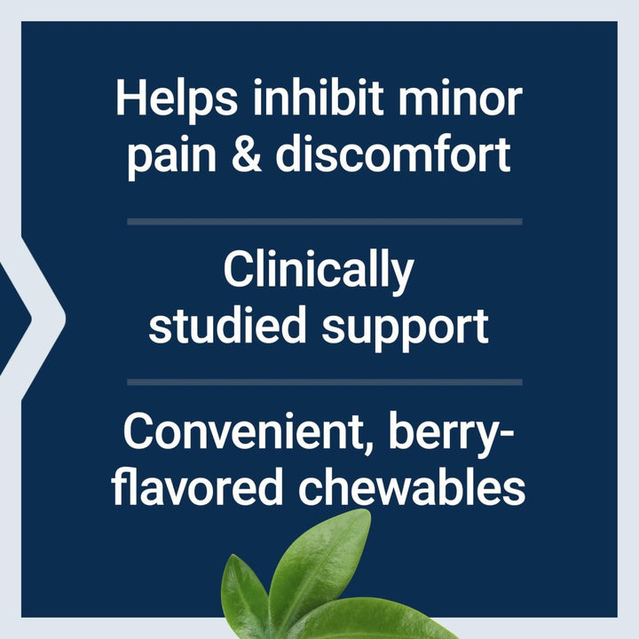 Life Extension Pea Discomfort Relief (Berry Flavor) for Occasional Minor Pain & Discomfort – Palmitoylethanolamide Supplement - Gluten - Free, Non - GMO, Vegetarian – 60 Chewable Tablets - The Oasis of Health