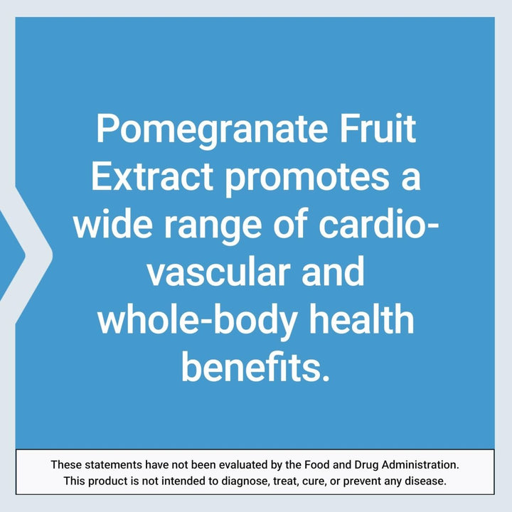 Life Extension Pomegranate Fruit Extract, 500 mg, antioxidant polyphenols for Cardiovascular Health, superfood, Gluten Free, Non - GMO, Vegetarian, 30 Capsules - The Oasis of Health