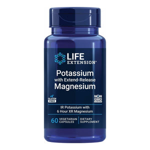 Life Extension Potassium with Extend - Release Magnesium – Heart health supplement for blood pressure support with two essential minerals – Non - GMO, vegetarian, gluten - free – 60 capsules - The Oasis of Health