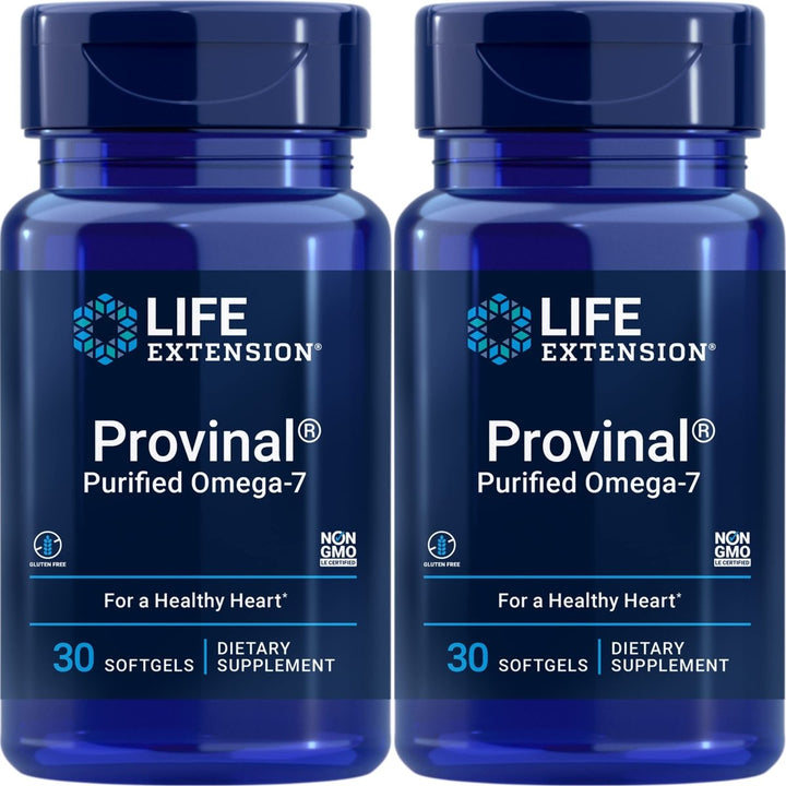 Life Extension Provinal Purified Omega - 7, 30 Softgel 210 mg(Pack of 2) - The Oasis of Health