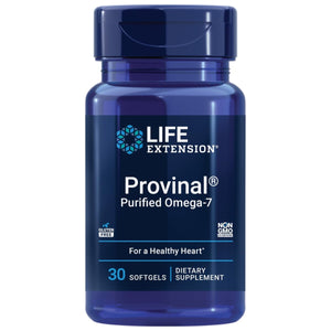 Life Extension Provinal Purified Omega - 7, palmitoleic Acid derived from Highly Concentrated Marine Oil, Cholesterol, triglycerides & Heart Health Support, Gluten - Free, Non - GMO, 30 softgels - The Oasis of Health