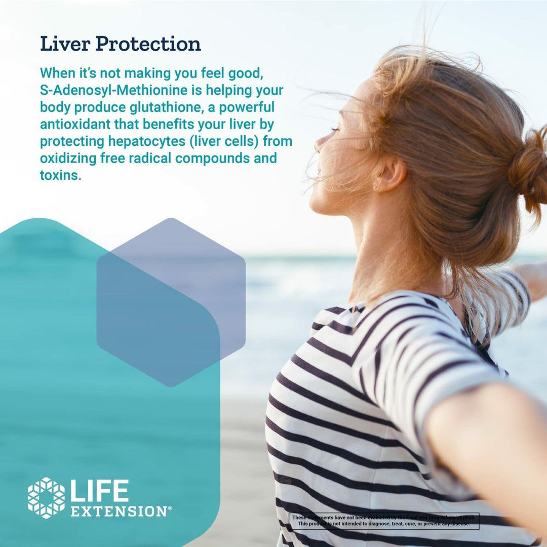 Life Extension Same, Mood, Joint & Liver Support, Gluten - Free, Non - GMO, Vegetarian, 30 Tablets - The Oasis of Health