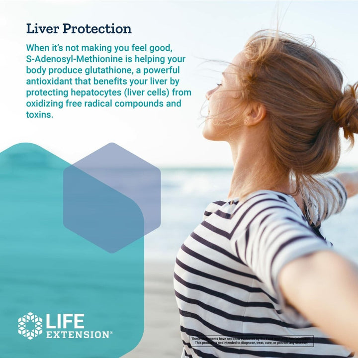 Life Extension Same, Mood, Joint & Liver Support, Gluten - Free, Non - GMO, Vegetarian, 30 Tablets - The Oasis of Health