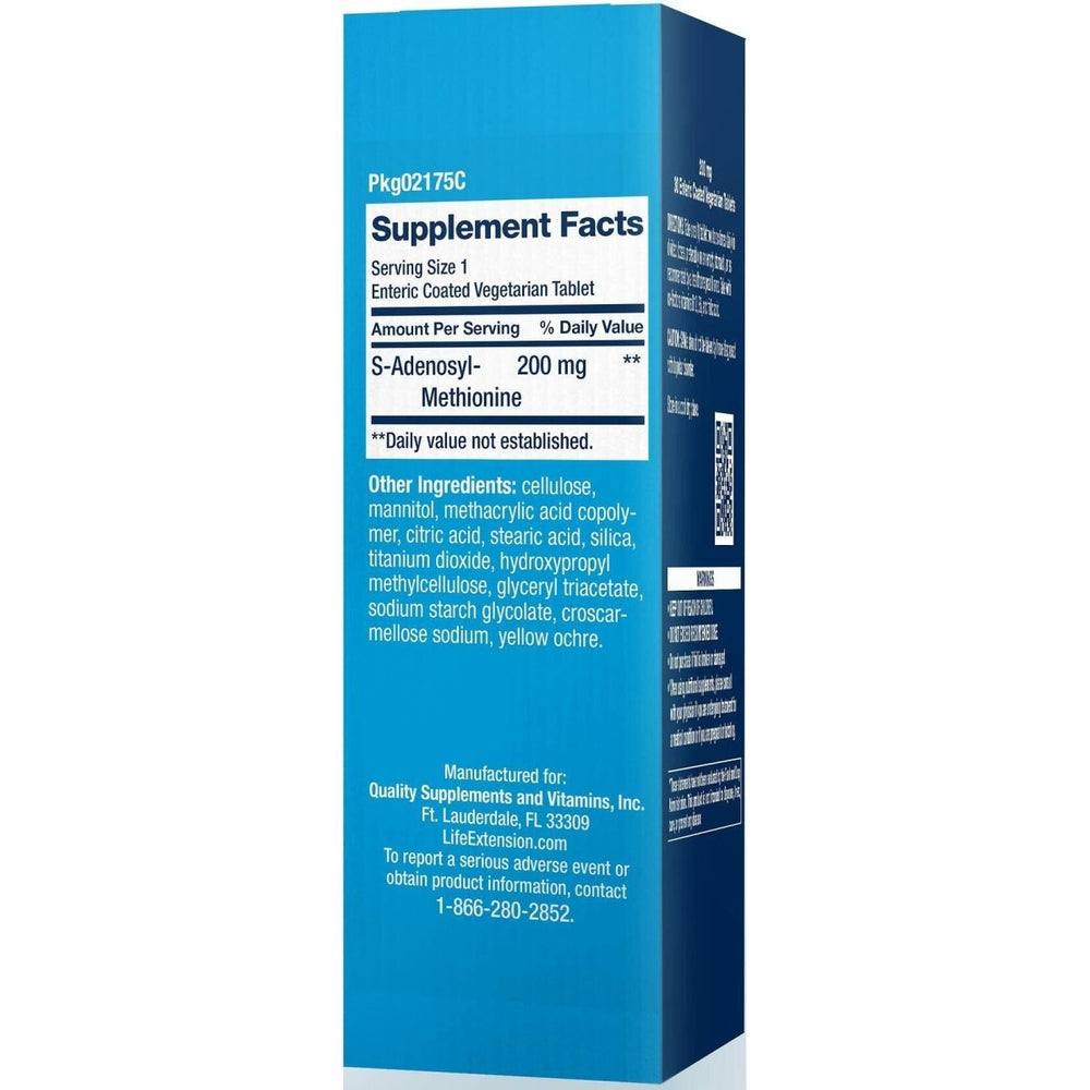 Life Extension Same, Mood, Joint & Liver Support, Gluten - Free, Non - GMO, Vegetarian, 30 Tablets - The Oasis of Health