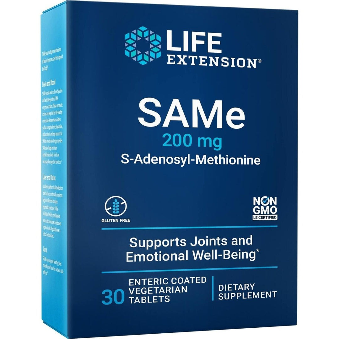 Life Extension Same, Mood, Joint & Liver Support, Gluten - Free, Non - GMO, Vegetarian, 30 Tablets - The Oasis of Health