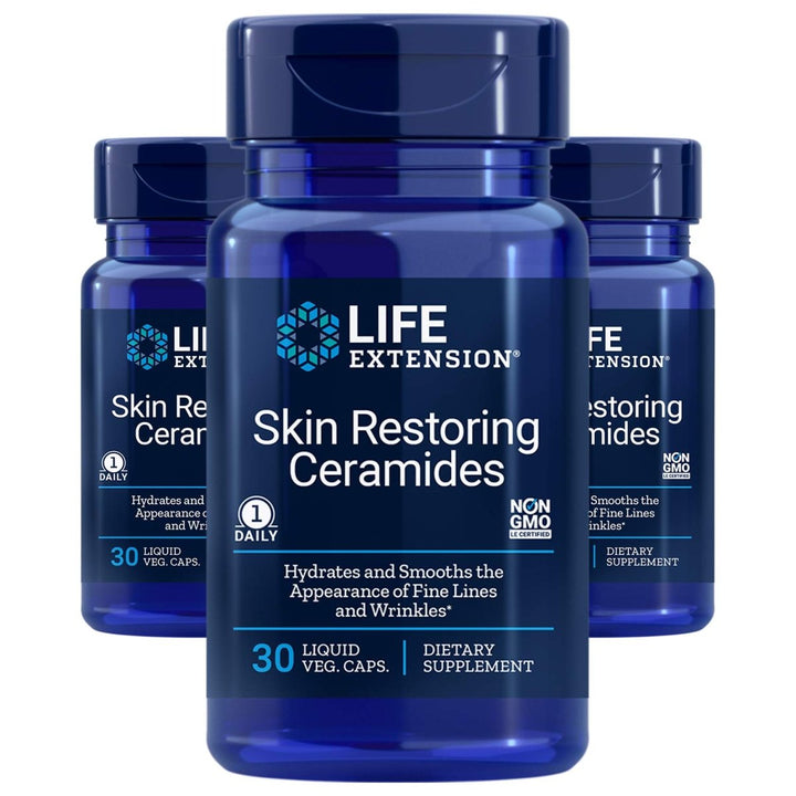 Life Extension Skin Restoring Ceramides, 30 capsules - Pack of 3 - The Oasis of Health