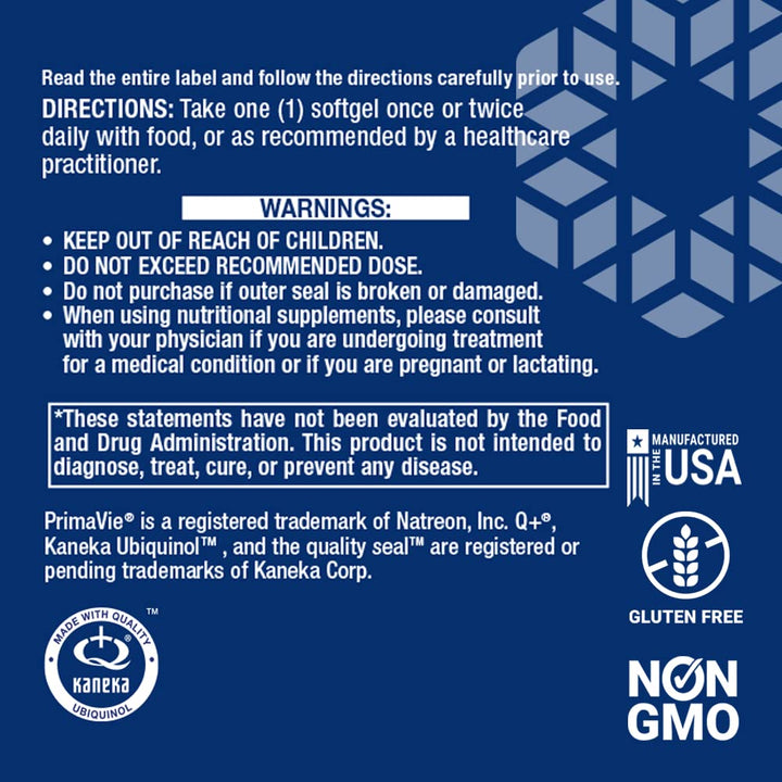 Life Extension Super Ubiquinol CoQ10 50mg with Enhanced Mitochondrial Support 100 Softgels - The Oasis of Health