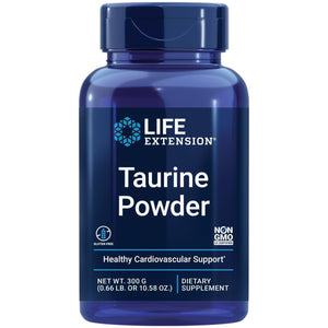 Life Extension Taurine Powder ? Healthy Cardiovascular Support, Promotes Brain Health, Healthy Aging, and Muscle and Exercise Recovery ? Gluten - Free, Non - GMO, Vegetarian ? 300 Grams - The Oasis of Health
