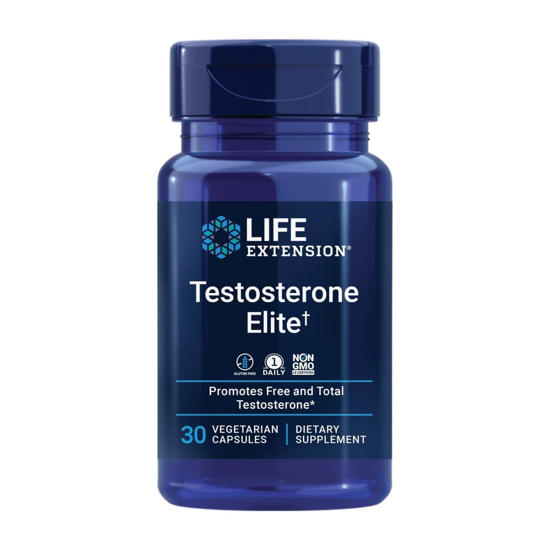Life Extension Testosterone Elite ? Testosterone Production Support Supplement for Men - with Luteolin, Pomegranate and Cacao Seed Extract ? Gluten - Free, Non - GMO, Vegetarian ? 30 Capsules - The Oasis of Health