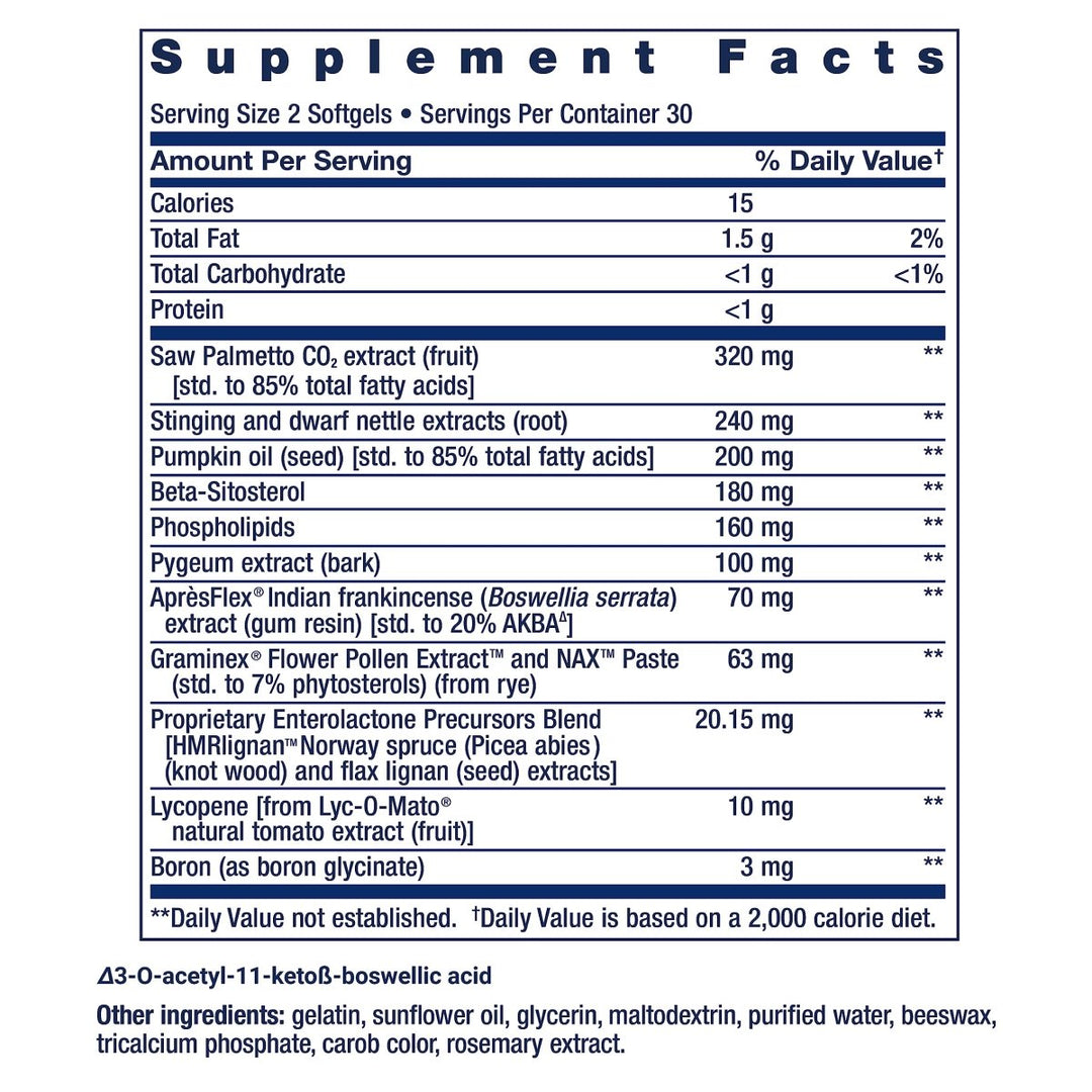 Life Extension Ultra Prostate Formula 60 Softgels - The Oasis of Health
