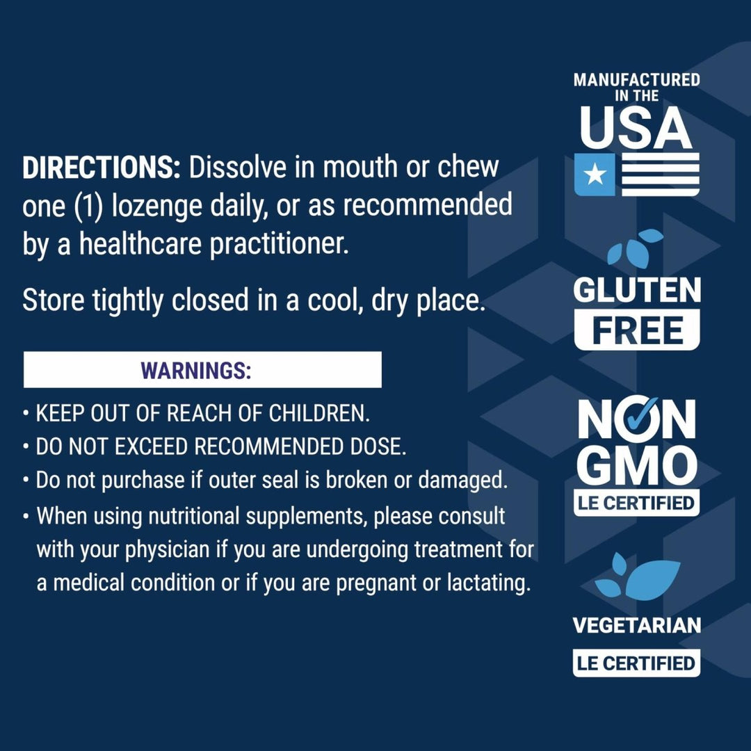 Life Extension Vitamin B12 Methylcobalamin, Nerve Health Supplement, Cognitive Support, Energy Vitamin, methylcobalamin B12, 1 mg, Quick - Dissolving, Vegetarian, 60 lozenges - The Oasis of Health