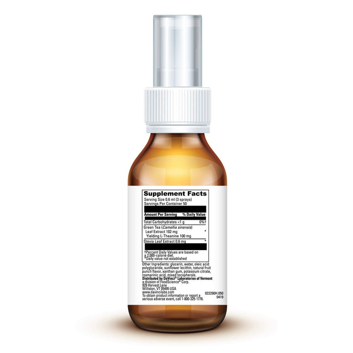 Little DaVinci Calm - Calming Supplement for Kids* - Supports Relaxation, Focus and Alertness* - With Green Tea Leaf Extract and Stevia Leaf Extract - Fruit Punch Flavor - 30 ml - The Oasis of Health