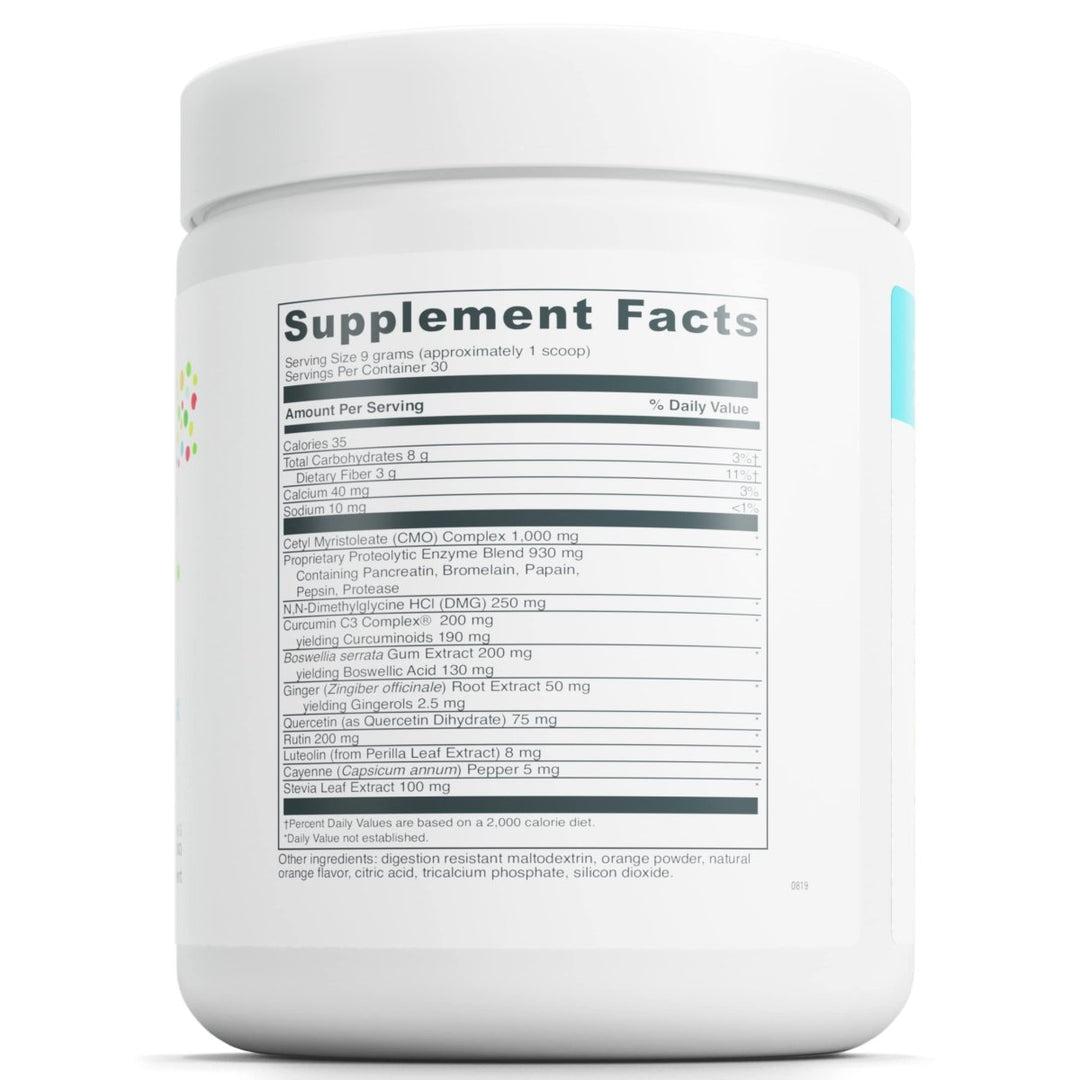 Little DaVinci Enzflame Kids - Powder Drink Mix Supplement to Support Muscle and Joint Comfort, Mobility and Immune Health* - With Calcium, Sodium, Enzymes, DMG, and More - Orange Flavor - 30 Servings - The Oasis of Health