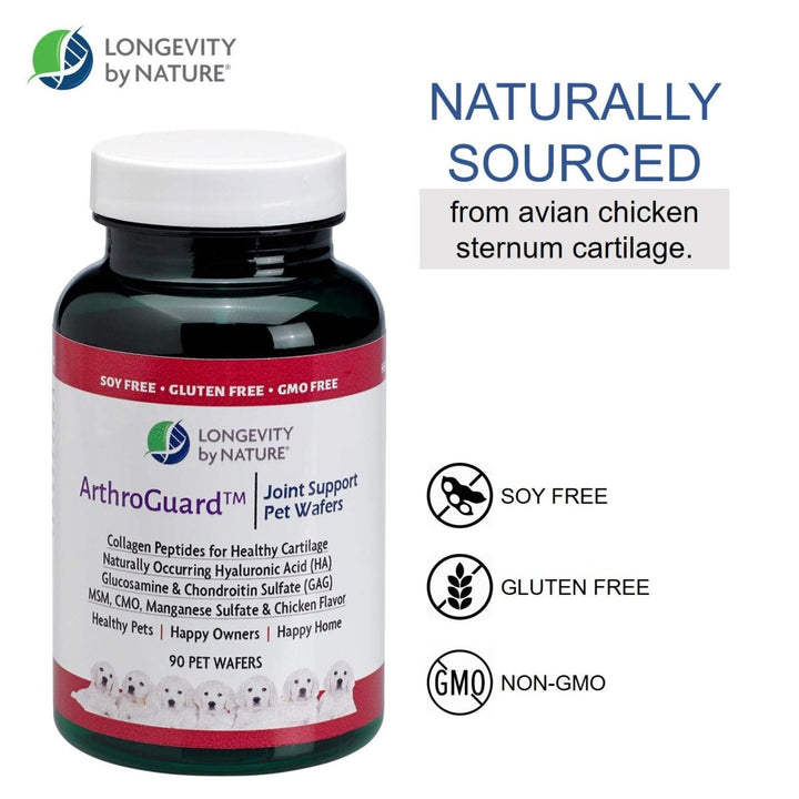 Longevity by Nature - ArthroGuard Joint Support Pet Wafers - 90 Wafers - The Oasis of Health