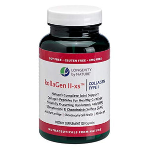 Longevity by Nature - KollaGen II - xs Collagen Type II - 120 Capsules 00215 - The Oasis of Health