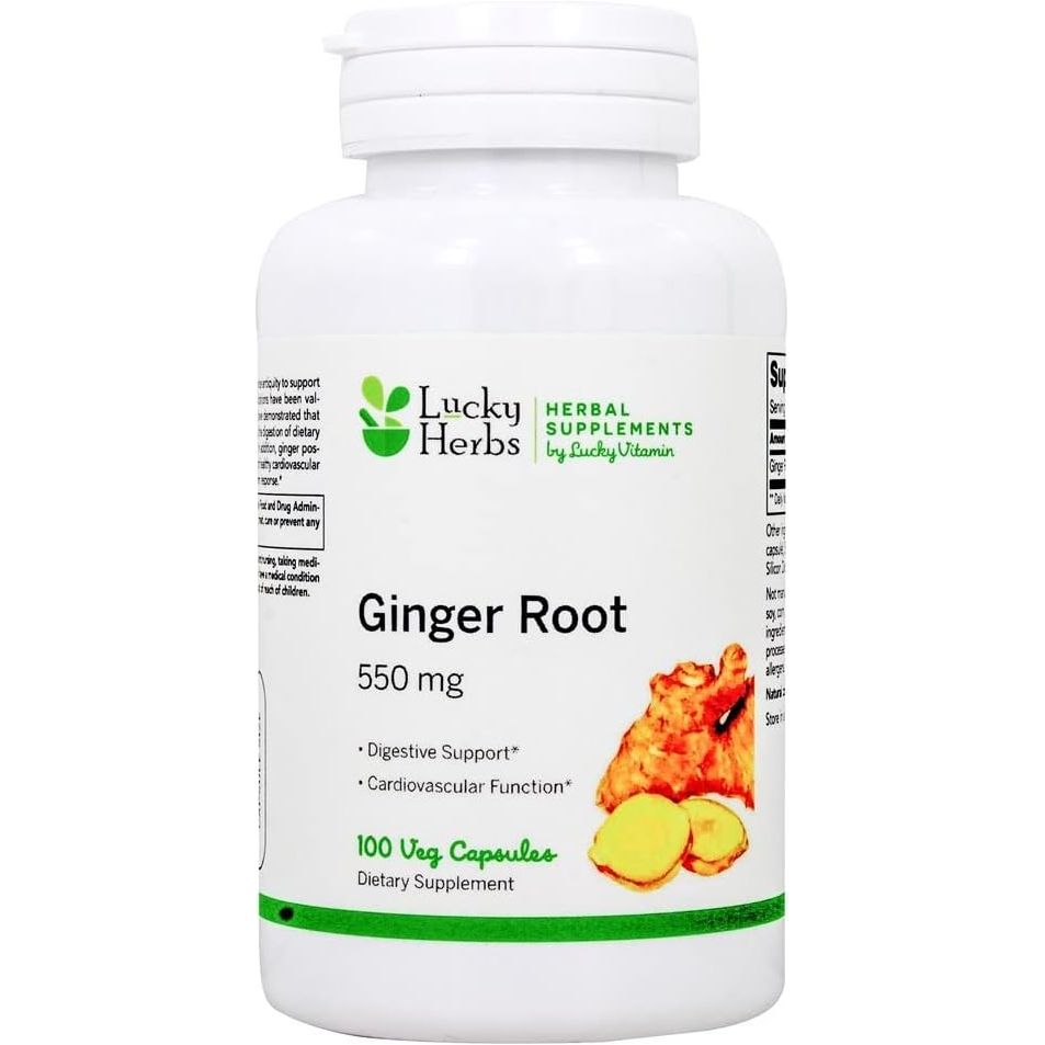 Lucky Brand - GINGER ROOT 550mg 100 VCAPS - The Oasis of Health