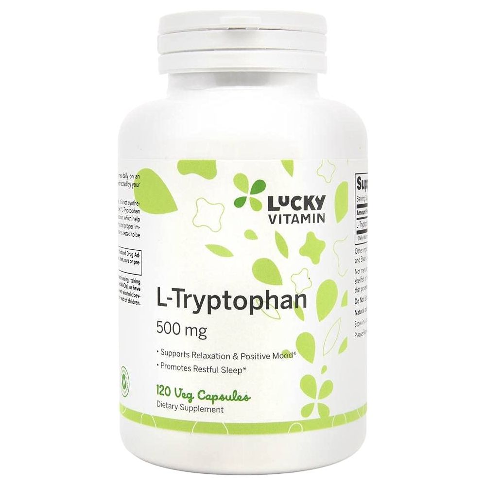 Lucky Brand - L - TRYPTOPHAN 500MG 120 VCAPS - The Oasis of Health