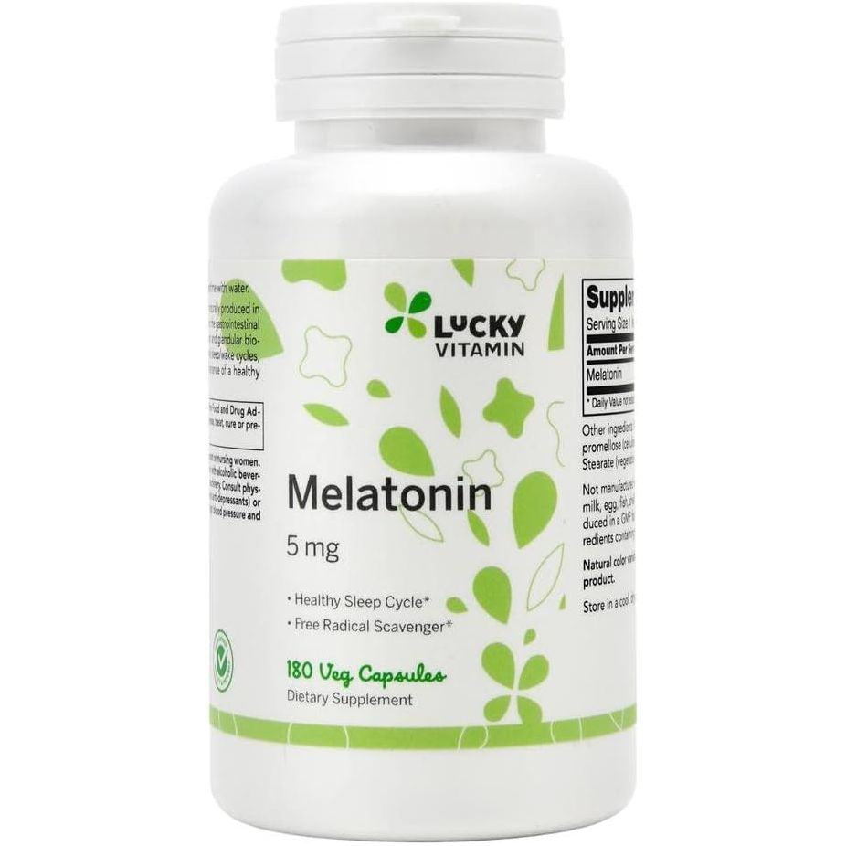 Lucky Brand - MELATONIN 5mg VCAPS 180 VCAPS - The Oasis of Health