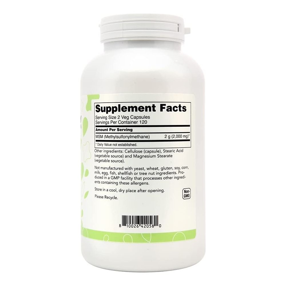 Lucky Brand - M.S.M 1000mg 240 VCAPS - The Oasis of Health