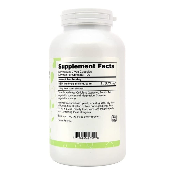 Lucky Brand - M.S.M 1000mg 240 VCAPS - The Oasis of Health