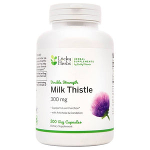 Lucky Brand - SILYMARIN MILK THISTLE 300mg 200 VCAPS - The Oasis of Health