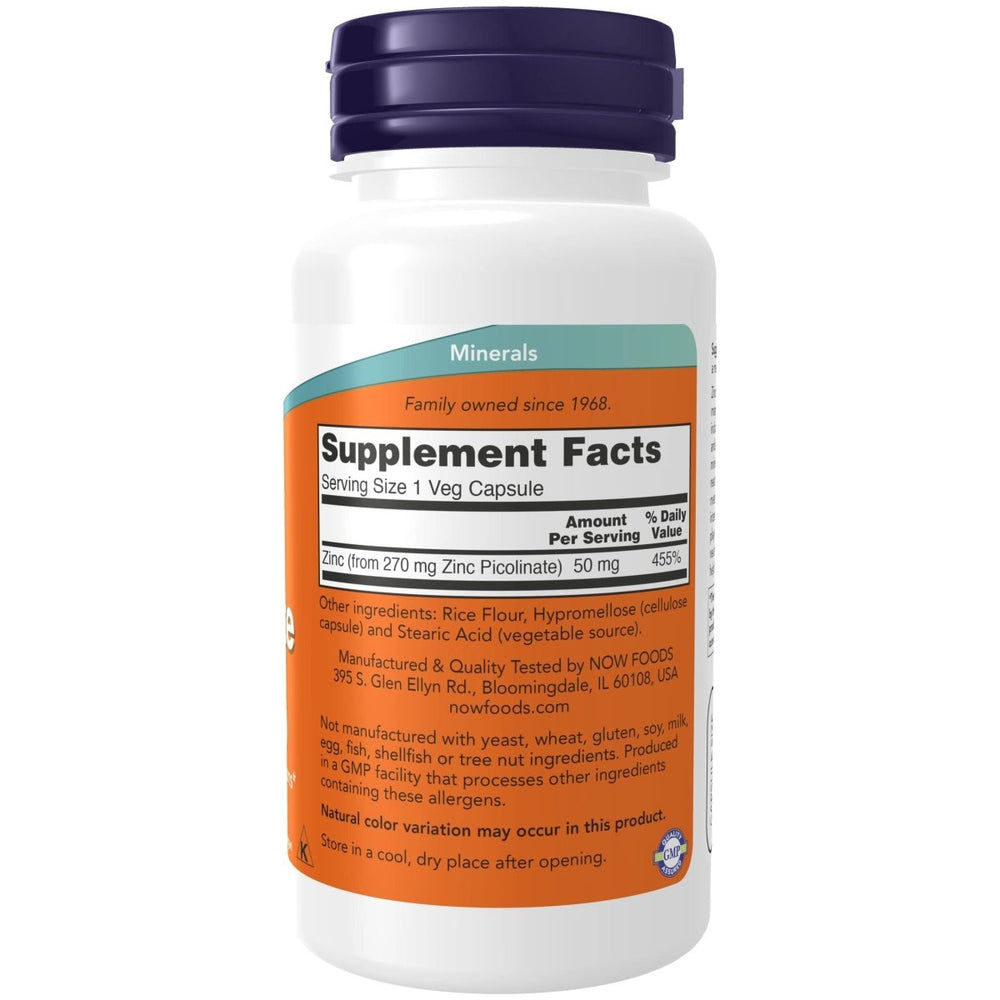 Lucky Brand - ZINC PICOLINATE 50mg 120 VCAPS - The Oasis of Health