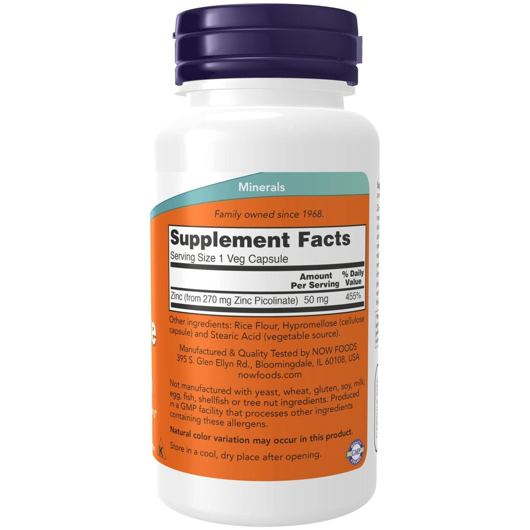 Lucky Brand - ZINC PICOLINATE 50mg 120 VCAPS - The Oasis of Health