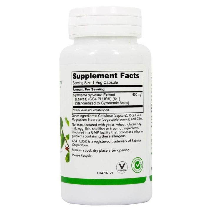 Lucky Herbs Gymnema Sylvestre 400 mg 90 Vcaps - The Oasis of Health