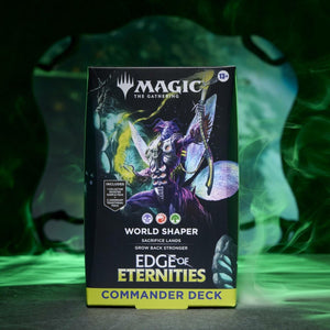 Magic: The Gathering Edge of Eternities Commander Deck Bundle - 1 of Each Deck (1 World Shaper + 1 Counter Intelligence) - The Oasis of Health