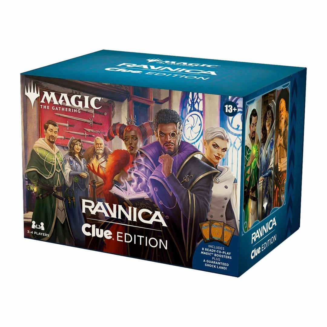 Magic: The Gathering Ravnica: Clue Edition - 3 - 4 Player Murder Mystery Card Game (Includes 8 Ready - to - Play Boosters, 21 Evidence Cards, 1 Foil Shock Land, and Detective Game Accessories) - The Oasis of Health