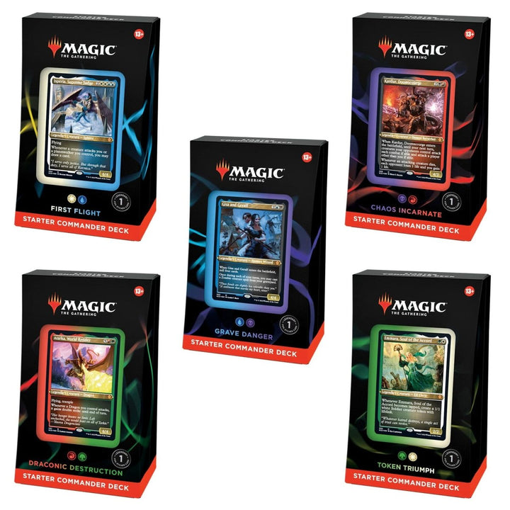 Magic: The Gathering Starter Commander Deck Bundle – Includes all 5 Decks,Multicoloured - The Oasis of Health