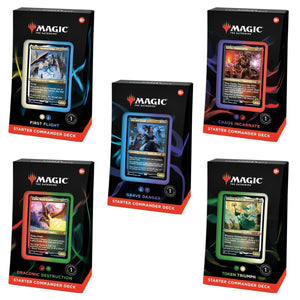 Magic: The Gathering Starter Commander Deck Bundle – Includes all 5 Decks,Multicoloured - The Oasis of Health