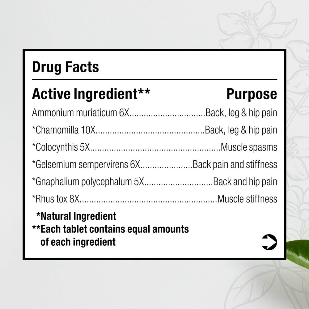 MediNatura BHI Back 100 Tabs - The Oasis of Health