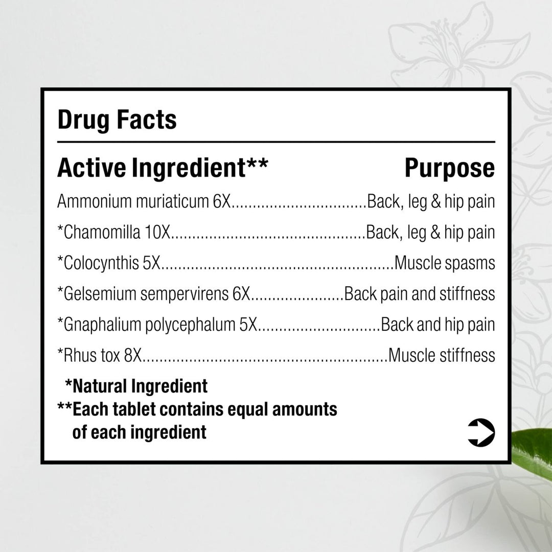 MediNatura BHI Back 100 Tabs - The Oasis of Health