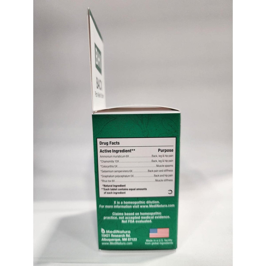 MediNatura BHI Back 100 Tabs - The Oasis of Health