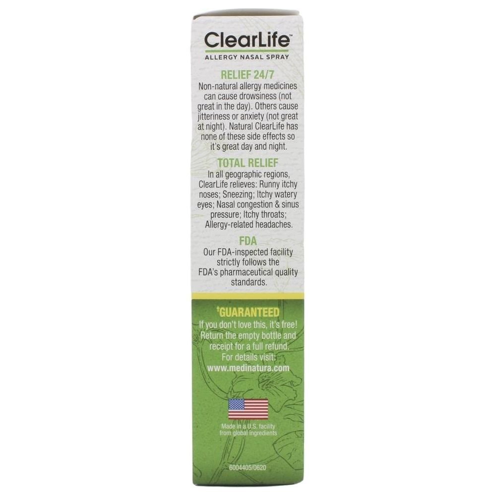 MediNatura ClearLife Allergy Relief Nasal Spray .68oz - The Oasis of Health