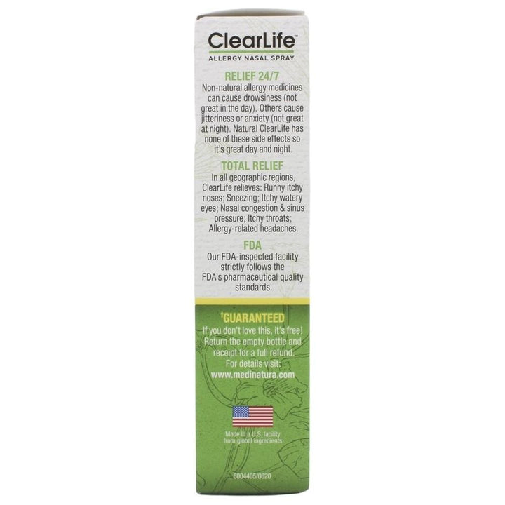 MediNatura ClearLife Allergy Relief Nasal Spray .68oz - The Oasis of Health