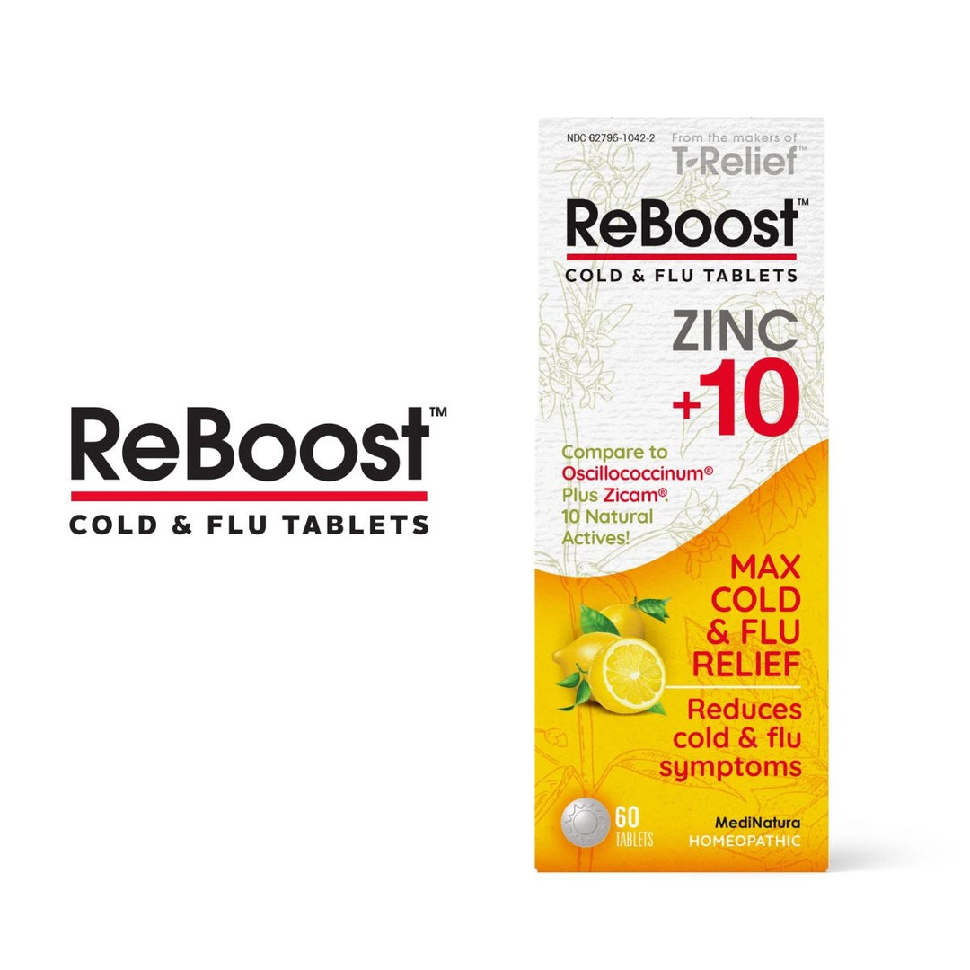 MediNatura Reboost Cold/Flu Lemon 60 Tablets - The Oasis of Health