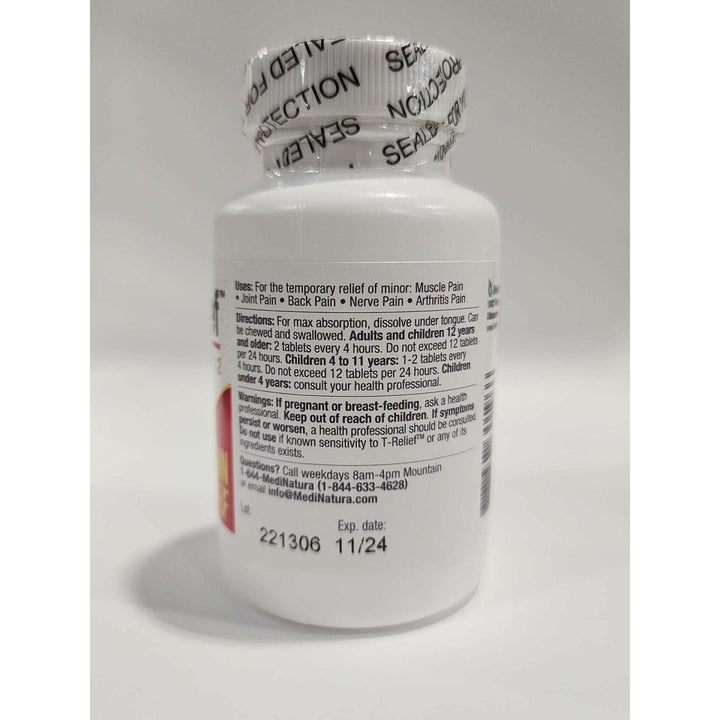 MediNatura T - Relief Extra Strength Arnica +12 Natural Homeopathic Actives for Joint Muscle Aches Pains & Soreness for Women & Men - 250 Tablets - The Oasis of Health