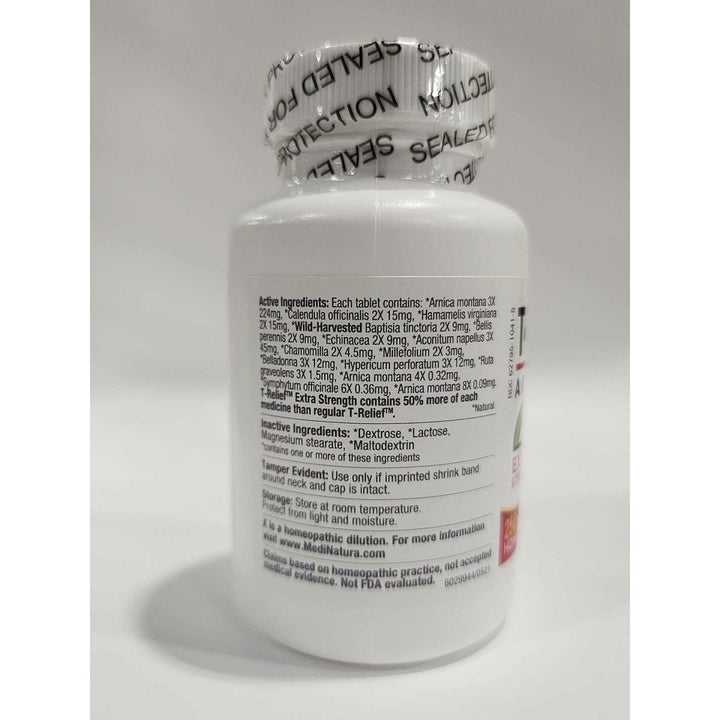 MediNatura T - Relief Extra Strength Arnica +12 Natural Homeopathic Actives for Joint Muscle Aches Pains & Soreness for Women & Men - 250 Tablets - The Oasis of Health