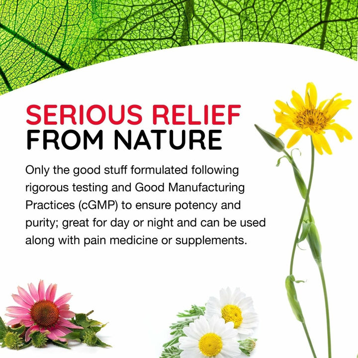 MediNatura T - Relief Extra Strength Arnica +12 Natural Homeopathic Actives for Joint Muscle Aches Pains & Soreness for Women & Men - 250 Tablets - The Oasis of Health