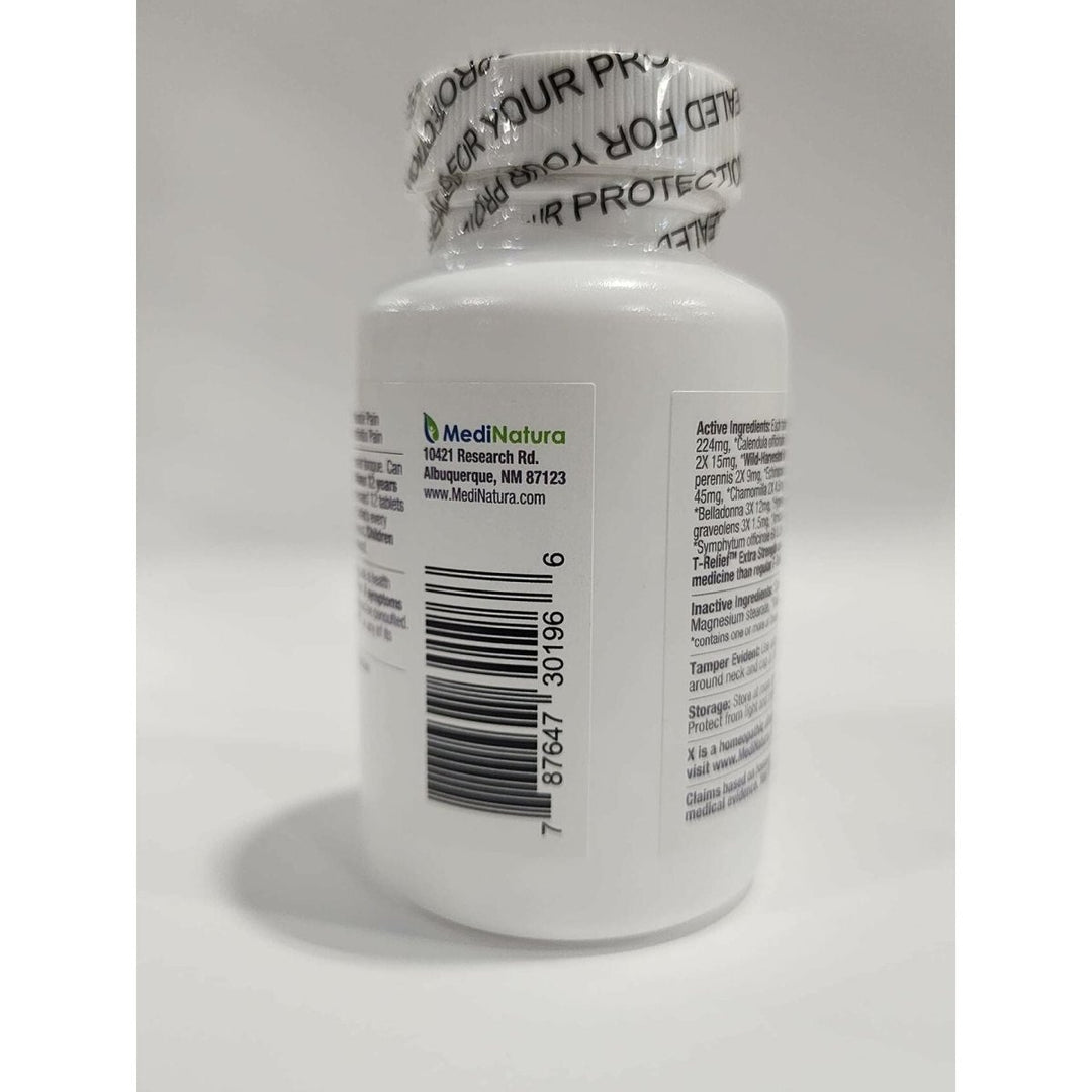 MediNatura T - Relief Extra Strength Arnica +12 Natural Homeopathic Actives for Joint Muscle Aches Pains & Soreness for Women & Men - 250 Tablets - The Oasis of Health