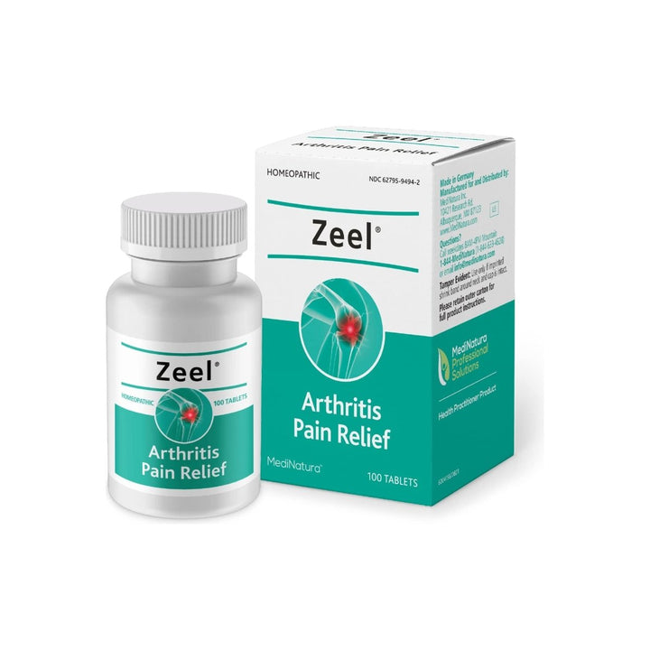 MediNatura Zeel Homeopathic Support Helps Relieve Pain & Stiffness Around Joints - Arnica + 14 Active Natural Ingredients - 100 Tablets - The Oasis of Health