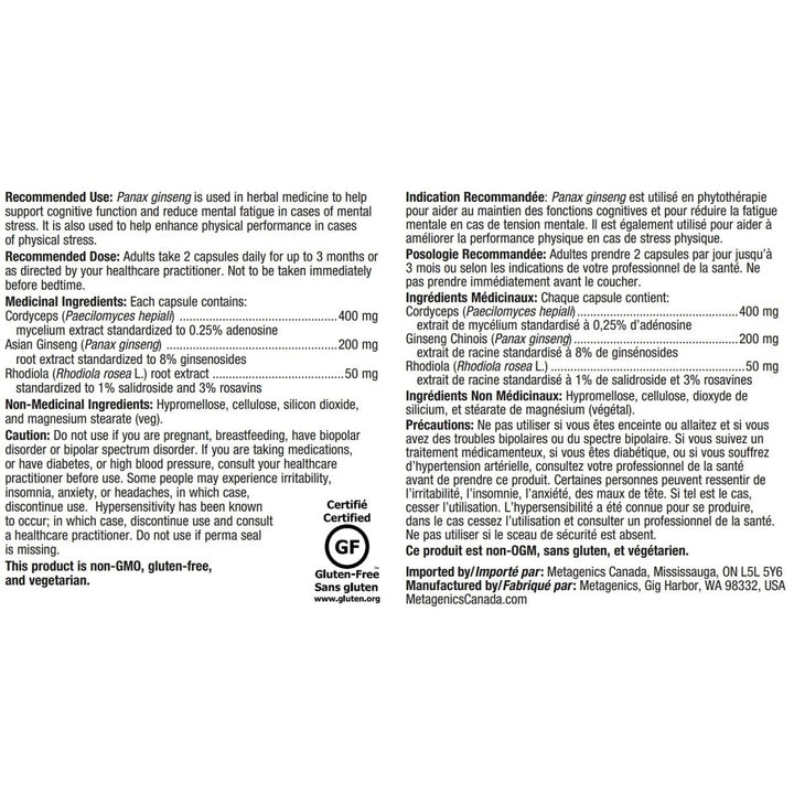 Metagenics Adreset - 60 Capsules - The Oasis of Health