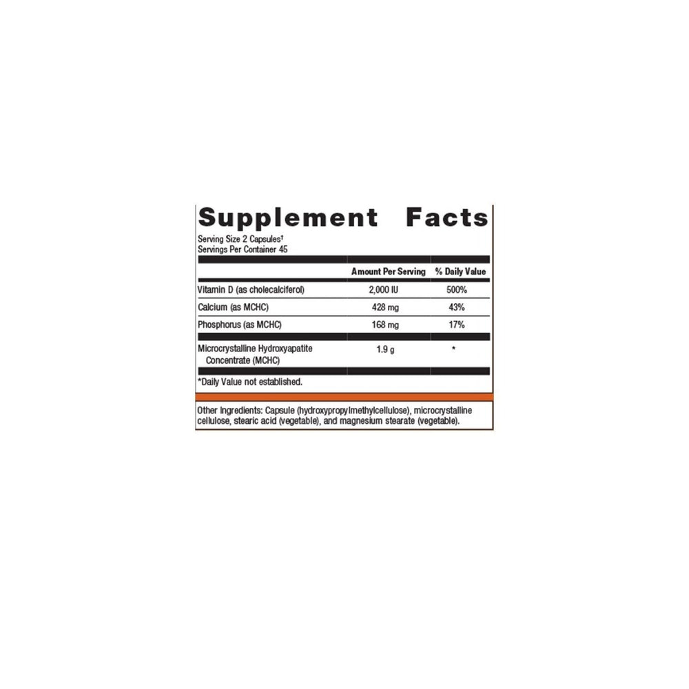 Metagenics Bone Builder Forte Capsules with Calcium, Phosphorus and Vitamin D 2000 IU to Help Maintain Healthy Bone Density - 45 Servings - The Oasis of Health