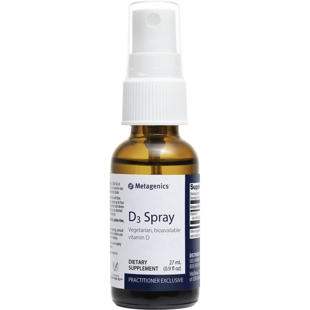 Metagenics D3 Spray ? Vegetarian and Bioavailable Vitamin D Supplement 1,000 IU (25 mcg) ? Support for Bone, Cardiovascular, and Immune Health* | 150 Servings - The Oasis of Health