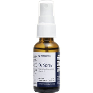 Metagenics D3 Spray ? Vegetarian and Bioavailable Vitamin D Supplement 1,000 IU (25 mcg) ? Support for Bone, Cardiovascular, and Immune Health* | 150 Servings - The Oasis of Health